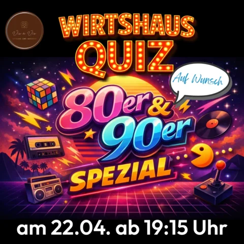 Wirtshaus Quiz – Speizial 80iger & 90iger