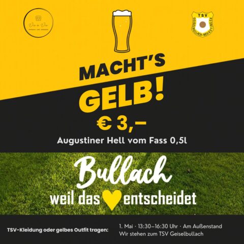 🟡 1. MAI | WIR STEHEN ZU UNSEREM VEREIN 💛